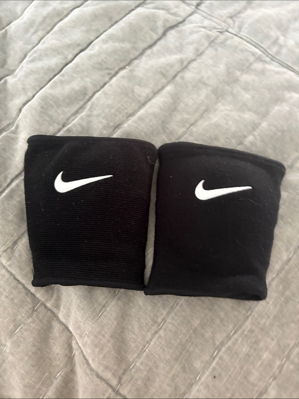 Nike Black knee pads with White Swoosh size XS